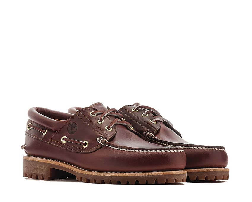 Timberland Authentic Boat Shoe Burgundy suela — suela grip náutico burdeos