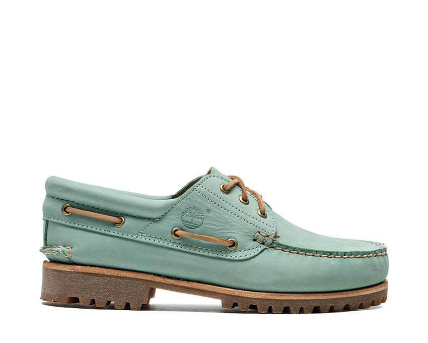 Timberland Authentic Boat Shoe Vert Nubuck — chaussure bateau homme nubuck vert sport