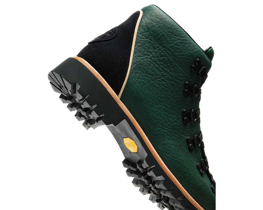 Timberland Authentic Hike Mid Boot Dark Green Full Grain vue latérale — profil mi-montant randonnée