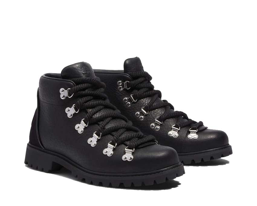 Timberland Authentic Hike Mid Boot Black Seitenansicht — Profil Halbschaft schwarz