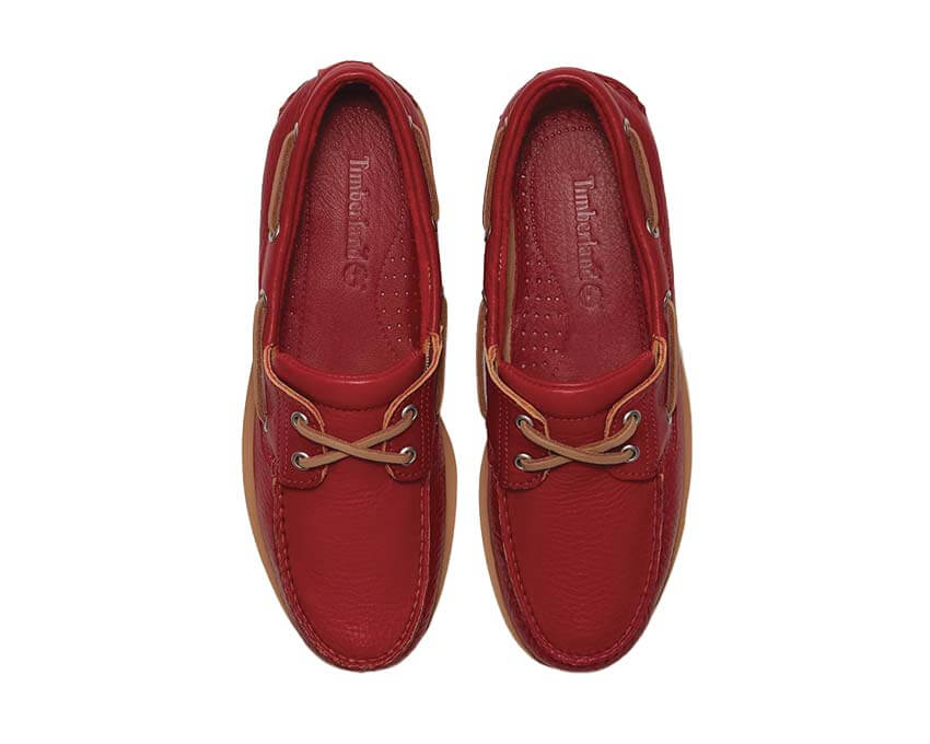 Timberland Classic Boat Shoe Medium détail — cuir et coutures boat shoe medium