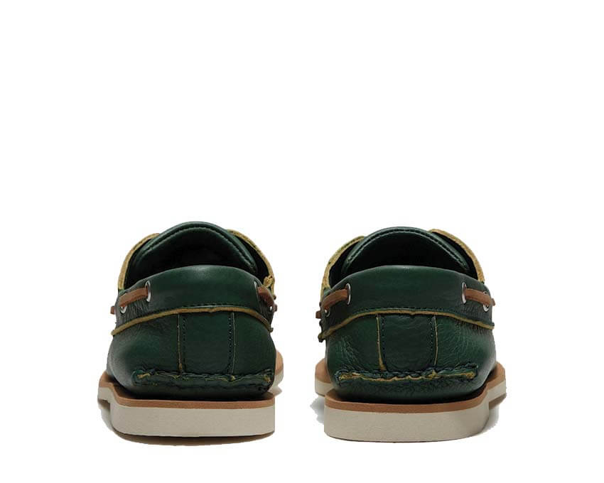 Timberland Classic Boat Shoe Medium Green semelle — semelle bateau antidérapante verte