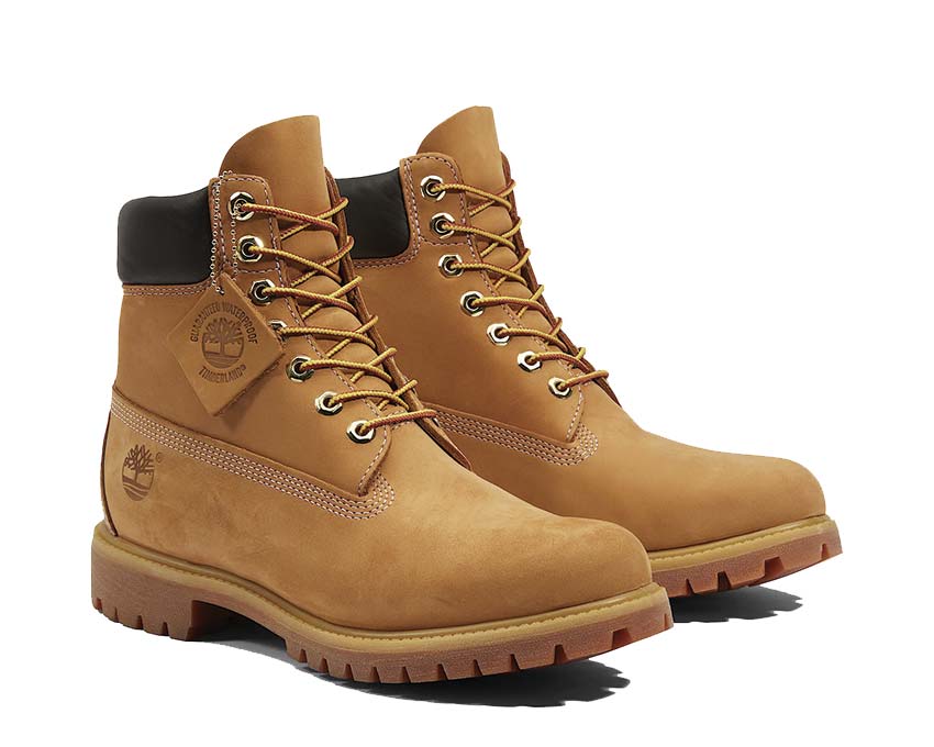Timberland Premium 6 Inch Bleu semelle — semelle EVA robuste jaune nubuck
