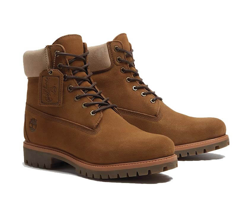 Timberland Premium 6 Inch Waterproof Boot Medium vista lateral — perfil bota hombre medium
