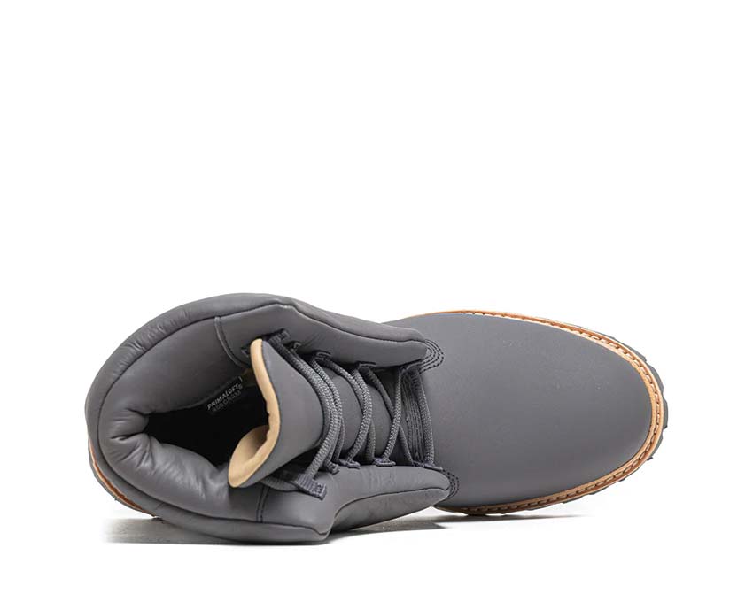 Timberland Vibram 6inch Lace Boot Dark Grey Detail — Schaft Leder Schnürsenkel