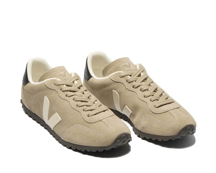 Veja GT Suede W Taupe vue latérale — daim premium taupe