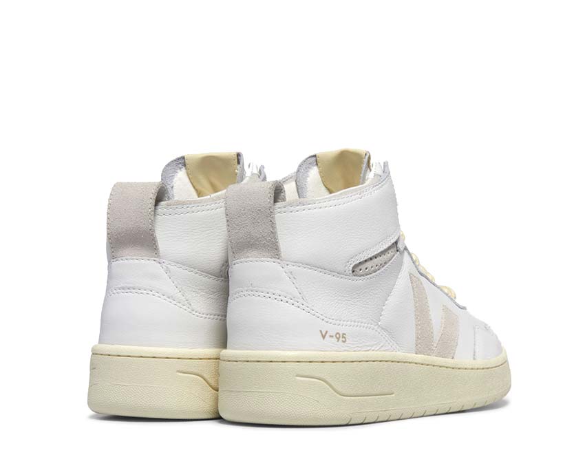 Veja V-95 OT Leather White Natural femme semelle — semelle épaisse caoutchouc
