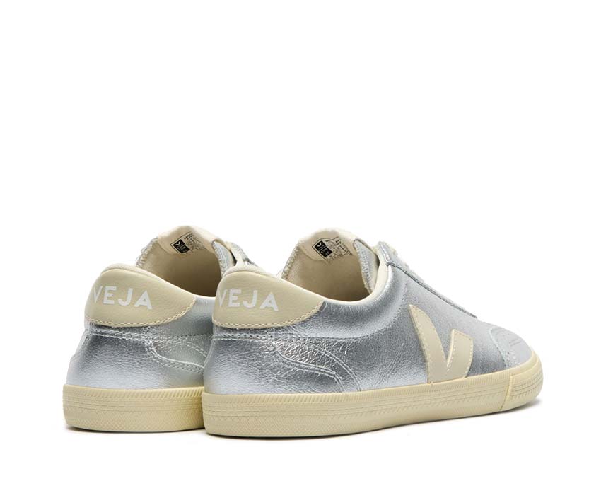 Veja Volley O.T. Leather Silver Pierre semelle — semelle profil haut