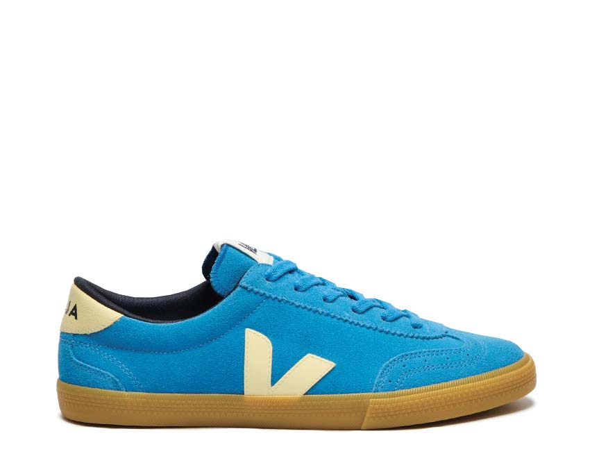 Veja Volley Suede Egee Sun — sneaker femme daim jaune soleil