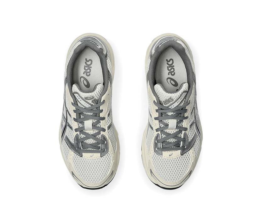 Asics Gel 1130 Cream/Clay Grey arrière — amorti Gel talon rétro