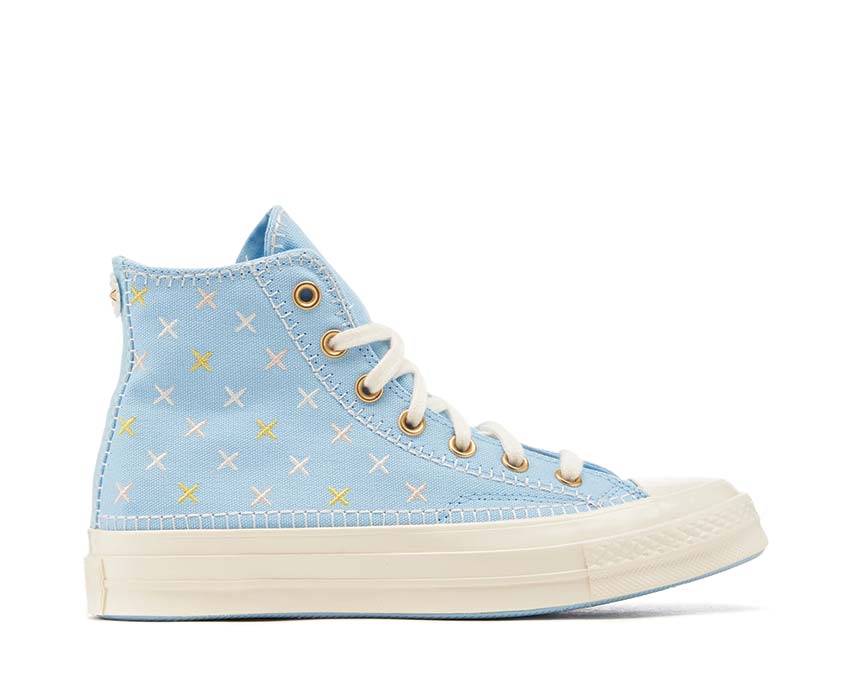 Converse Chuck 70 Hi True Sky/Egret — women's sneaker sky blue canvas handcrafted