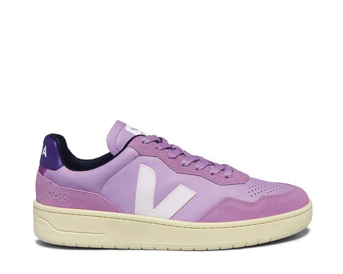 Veja V-90 OT Leather Extra White Rust — Damen-Sneaker Vintage Running nachhaltig