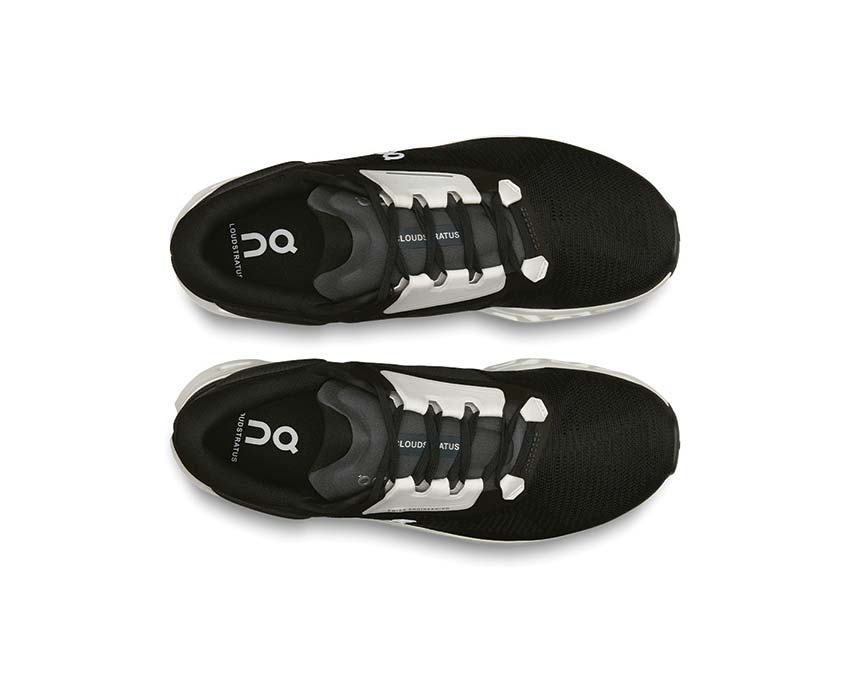 On Cloudstratus 3 W Noir détail — tige mesh running femme stabilité
