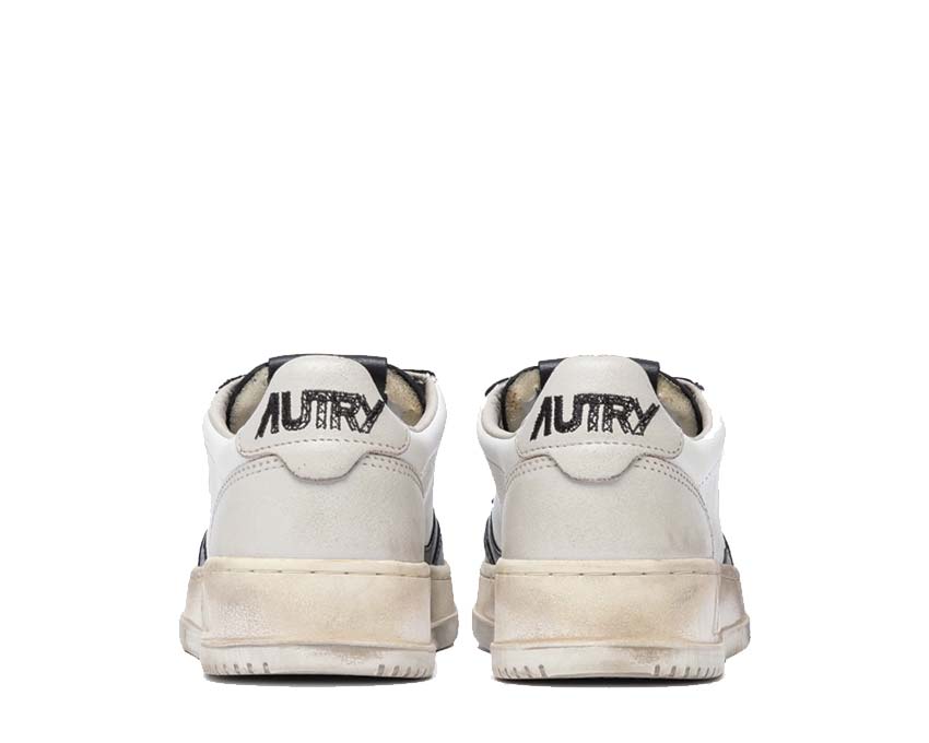 Autry Super Vintage Low Virg Leat Pmc Sohle — cremefarbene Gummisohle