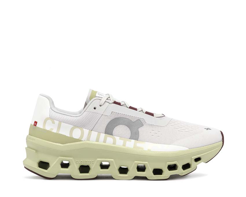 On Cloudmonster Frost Acacia — running homme technologie CloudTec