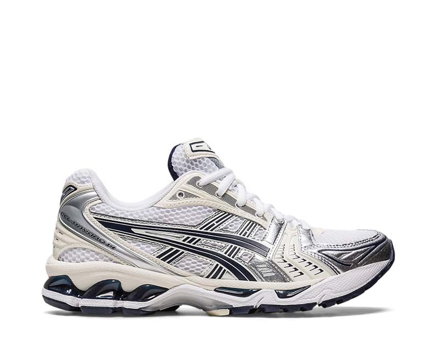 Asics Gel Kayano 14 White Midnight — Unisex-Laufschuh Gel Asics-Dämpfung