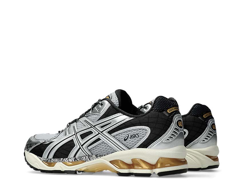 Asics Gel Nimbus 10.1 Piedmont Grey/Pure Silver Sohle — Gel premium Langstrecke