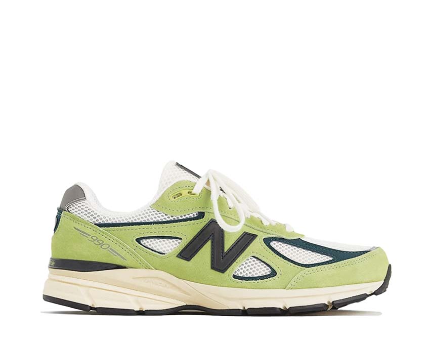 New Balance 990v4 Made in USA Hi-Lite — men's neon yellow sneaker made in the USA