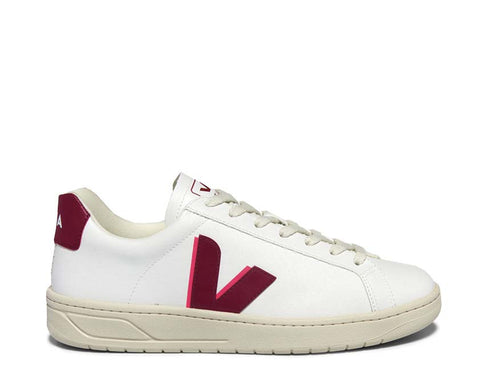 Veja Urca White/Marsala — Damen-Sneaker umweltfreundliches Leder