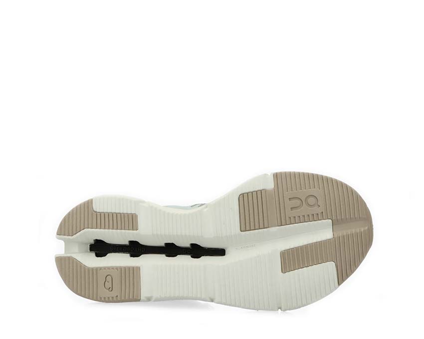 On Cloudnova Form W Mineral/Ivory detail — mesh upper women's running