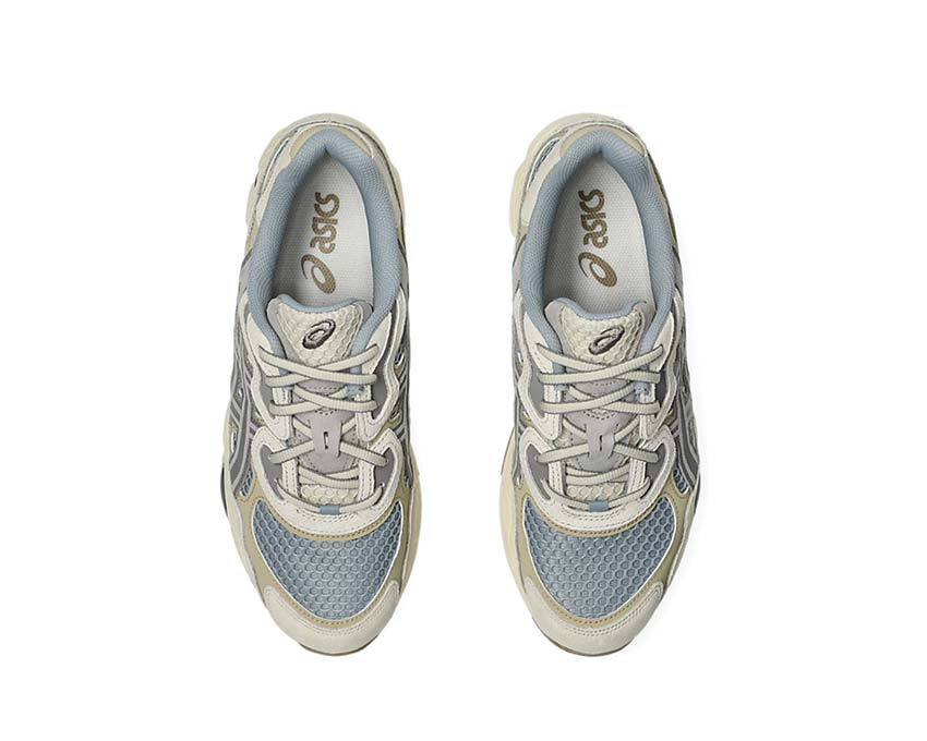 Asics Gel NYC Dolphin Grey détail — matière premium