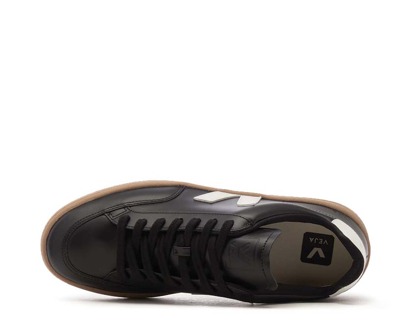 Veja V-12 Leather White Cosmos semelle — semelle caoutchouc naturel Amazonie