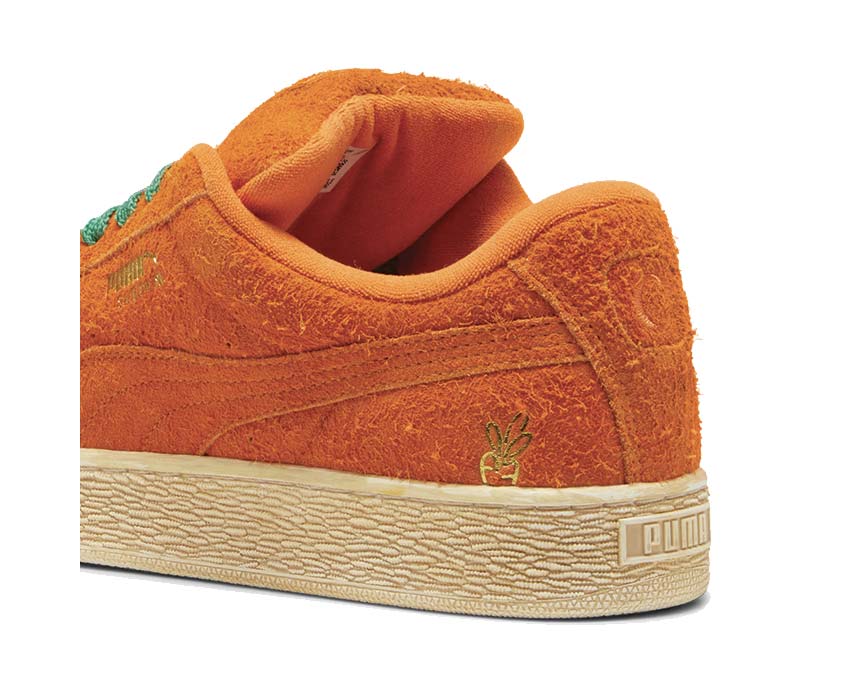 Puma Suede XL Carrots 2 Black Orange sole — black chunky vintage sole
