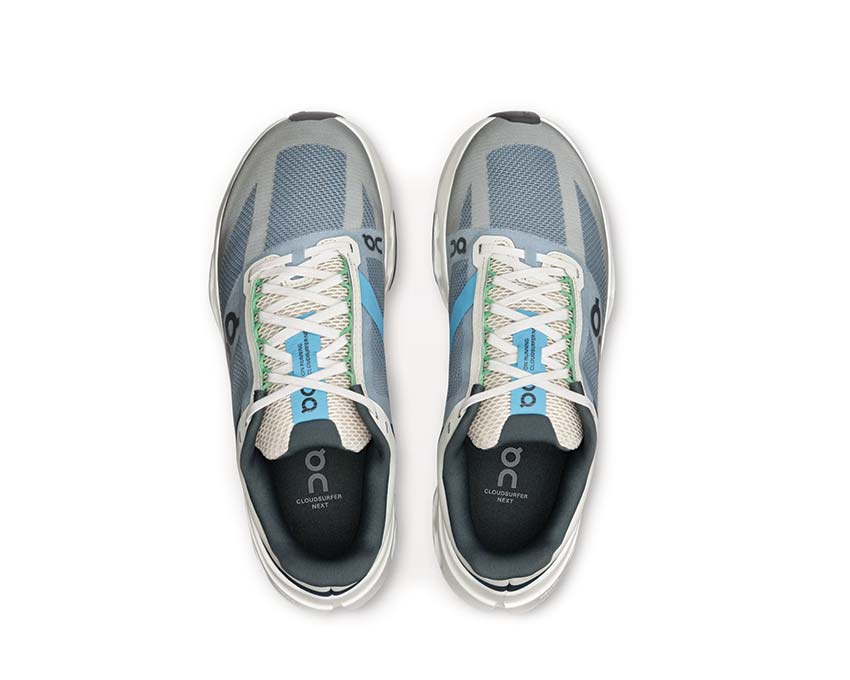 On Cloudsurfer Next W Niagara detail — breathable mesh women's running