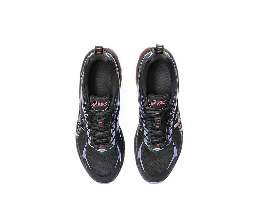 Asics Gel Quantum 180 VIII Black/Diva Pink rear view — Gel 180 cushioning