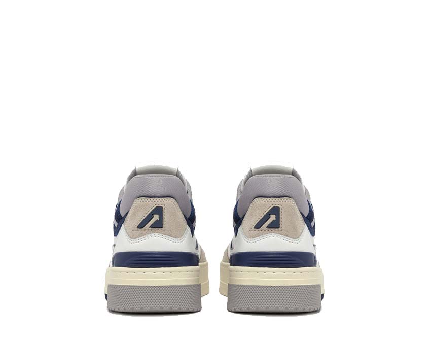 Autry CLC Low Multi Mat Blue Sohle — dicke weiße Krepp-Sohle