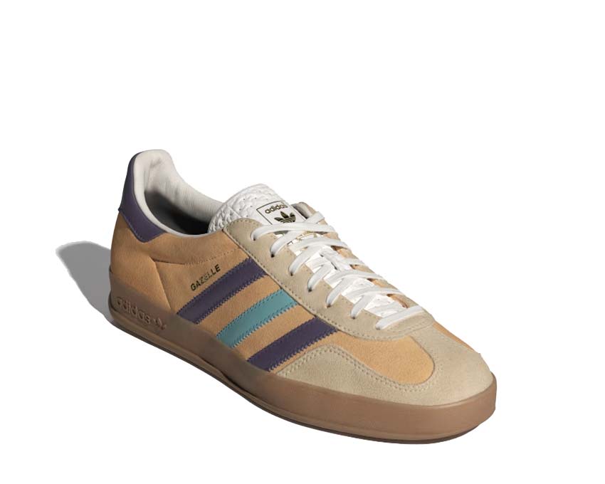 vue latérale — Gazelle Indoor Glow Orange Shadow Violet semelle gomme