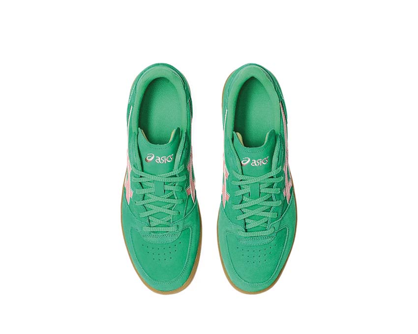 Asics Skyhand OG Cilantro/Grapefruit rear view — Gel heel cushioning lifestyle