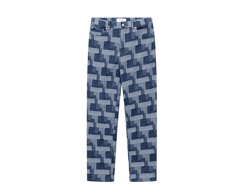 Les Deux Ryder Jacquard Jeans Light Denim Blue — jean homme jacquard coupe droite