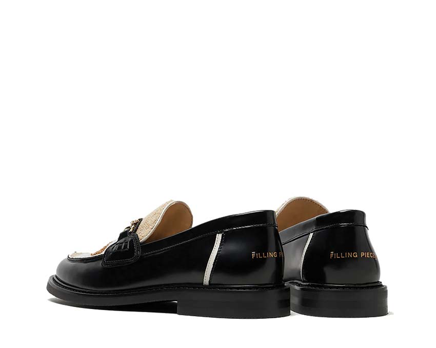 Filling Pieces Loafer Pavillion Black side view — smooth black Pavillion leather