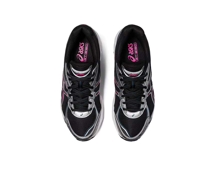 Asics GT-2160 Black/Pure Silver arrière — amorti GEL talon rétro femme