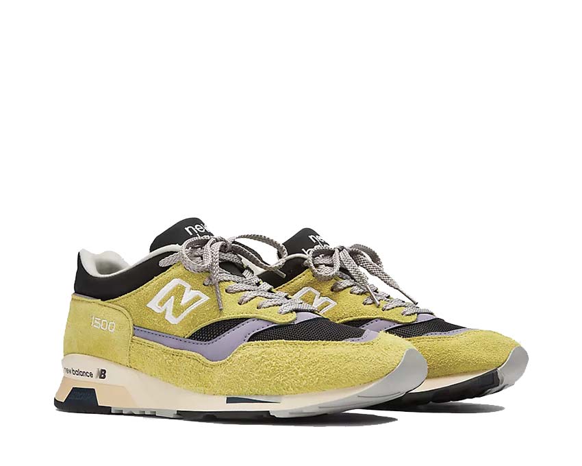 New Balance 1500 Made in UK Green Oasis vista lateral — parte superior de ante y malla