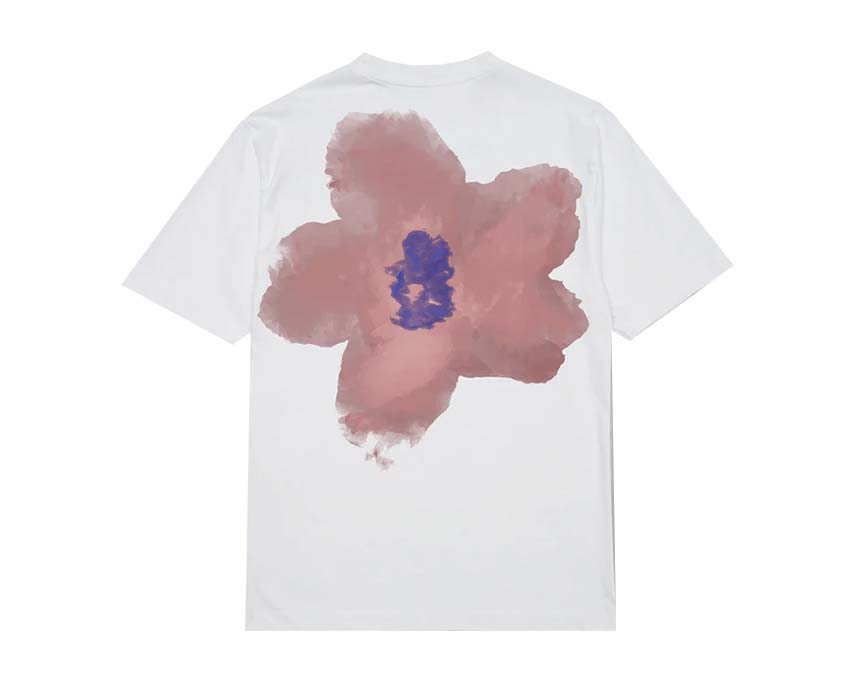 Edmmond Studios Garden Tee White Seitenansicht — botanische Grafik