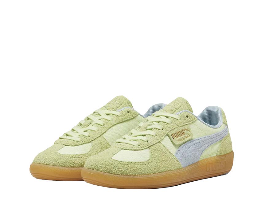 Puma Palermo Vintage Natural vue latérale — cuir naturel et gum vintage femme