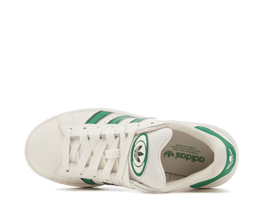 Detail — Wildleder White Green Campus 00s