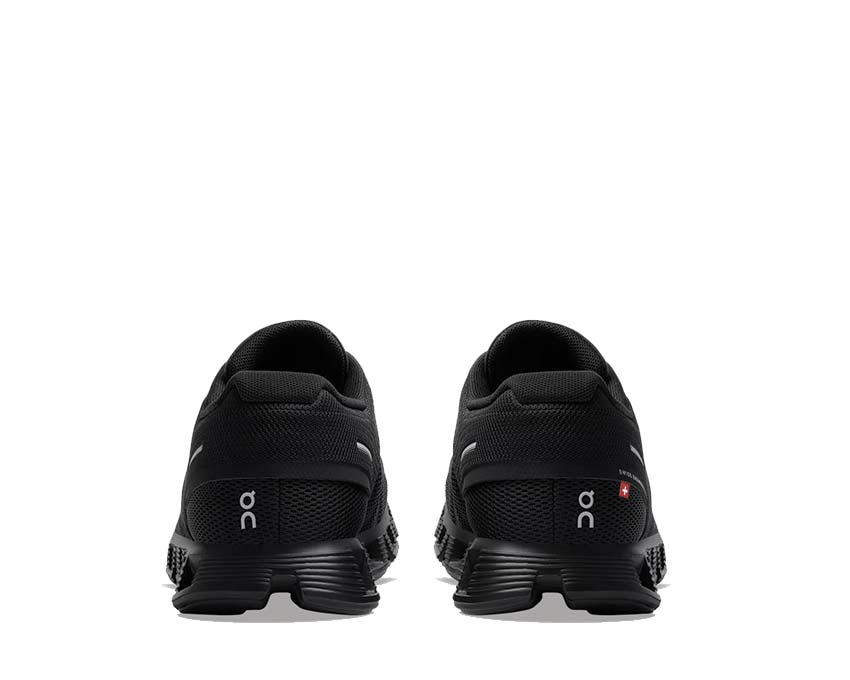 On Cloud 5 W All Black semelle — CloudTec amorti running femme noir