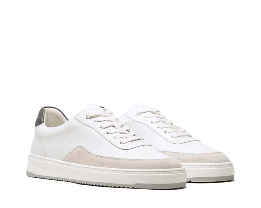 Filling Pieces Mondo Squash Tag side view — black white leather squash tag