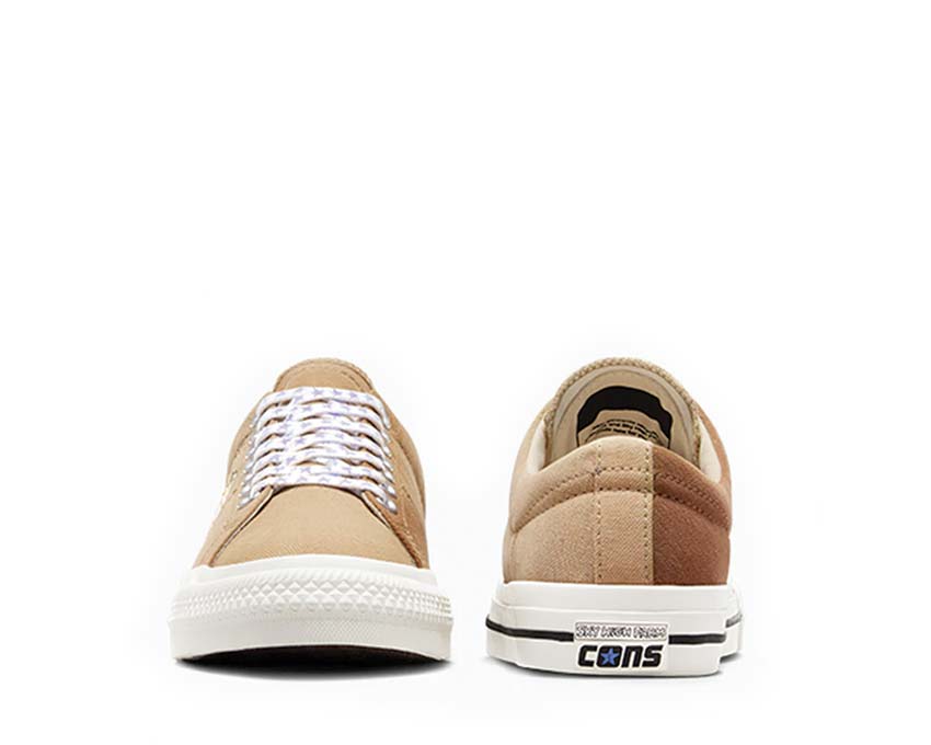 Converse x Sky High Farm One Star Pro Brown/Egret sole — vulcanized One Star sole