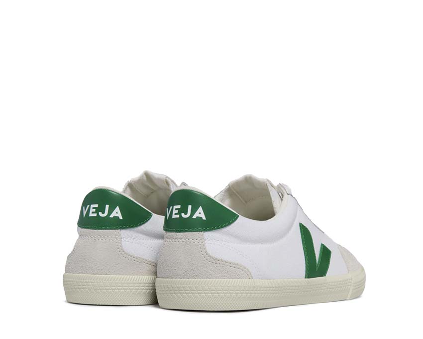 Veja Volley Canvas White Black semelle — semelle caoutchouc vulcanisé naturel