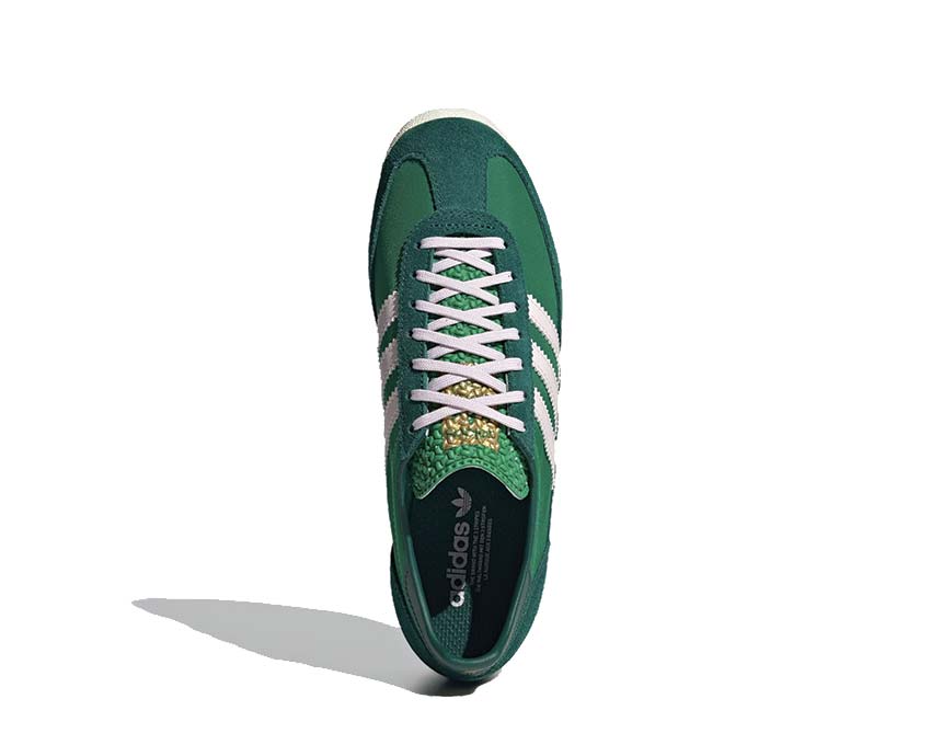 Adidas SL72 OG White Green Detail — atmungsaktives Mesh und Wildleder-Einsätze