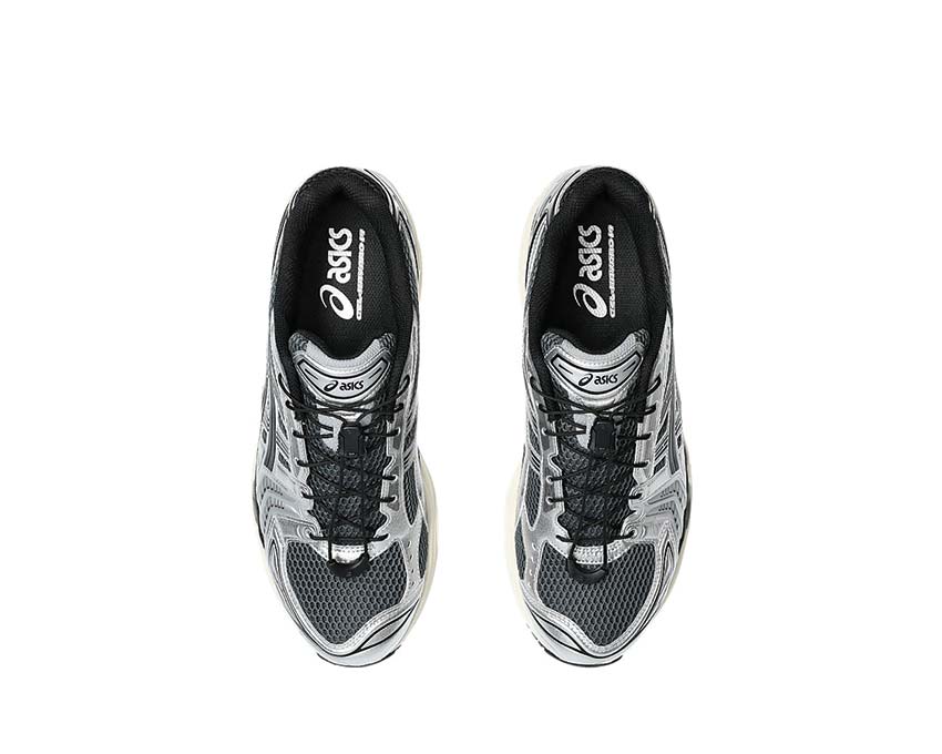 Asics Gel Kayano 14 Carrier Grey/Black arrière — amorti Gel talon