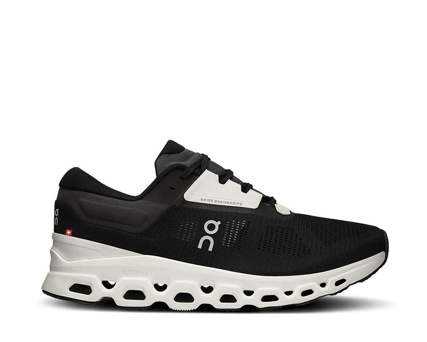 On Cloudstratus 3 W Noir Givre — running femme double CloudTec stabilité