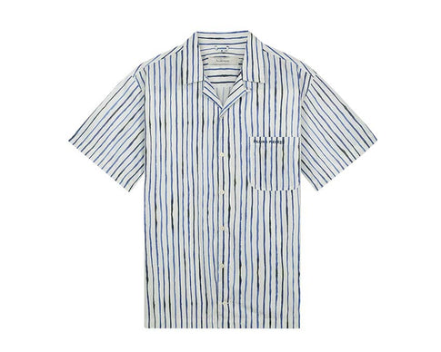 Filling Pieces Resort Shirt Painted Stripe — chemise homme rayures peintes coton premium