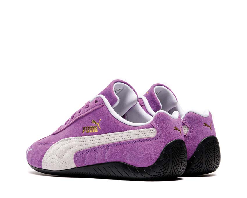 Puma Speedcat OG Wild Berry Rose Mauve détail — logo Speedcat vintage