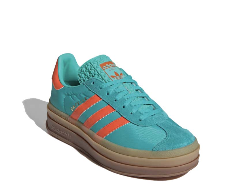 Adidas Gazelle Bold W vue latérale — profil semelle épaisse XXL