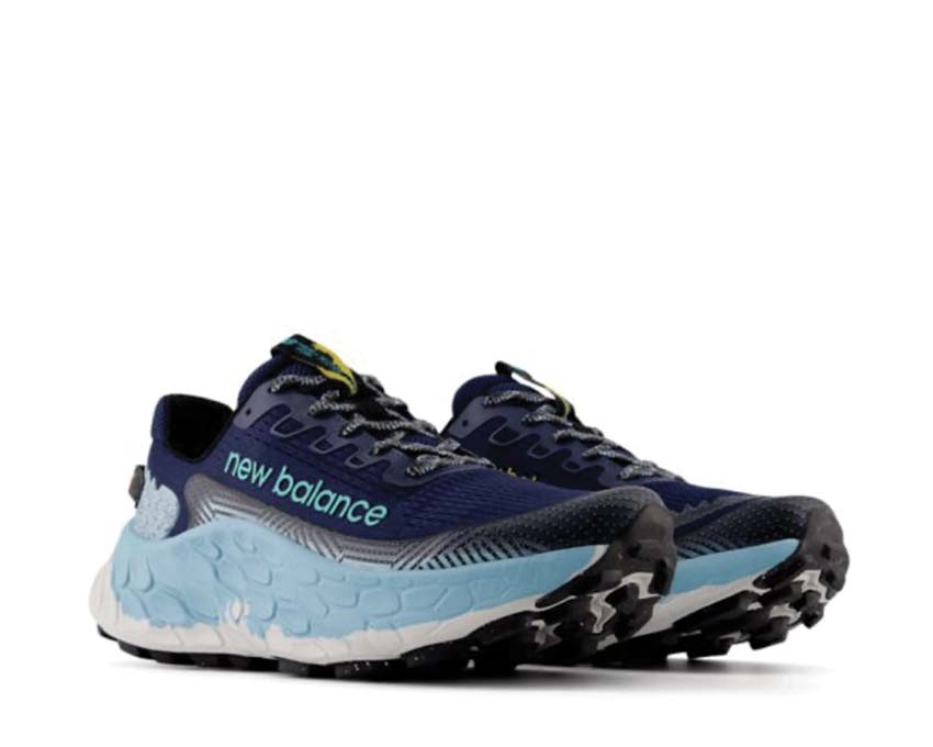 New Balance Fresh Foam X More Trail v3 MTMORAB3 lateral view — breathable mesh upper
